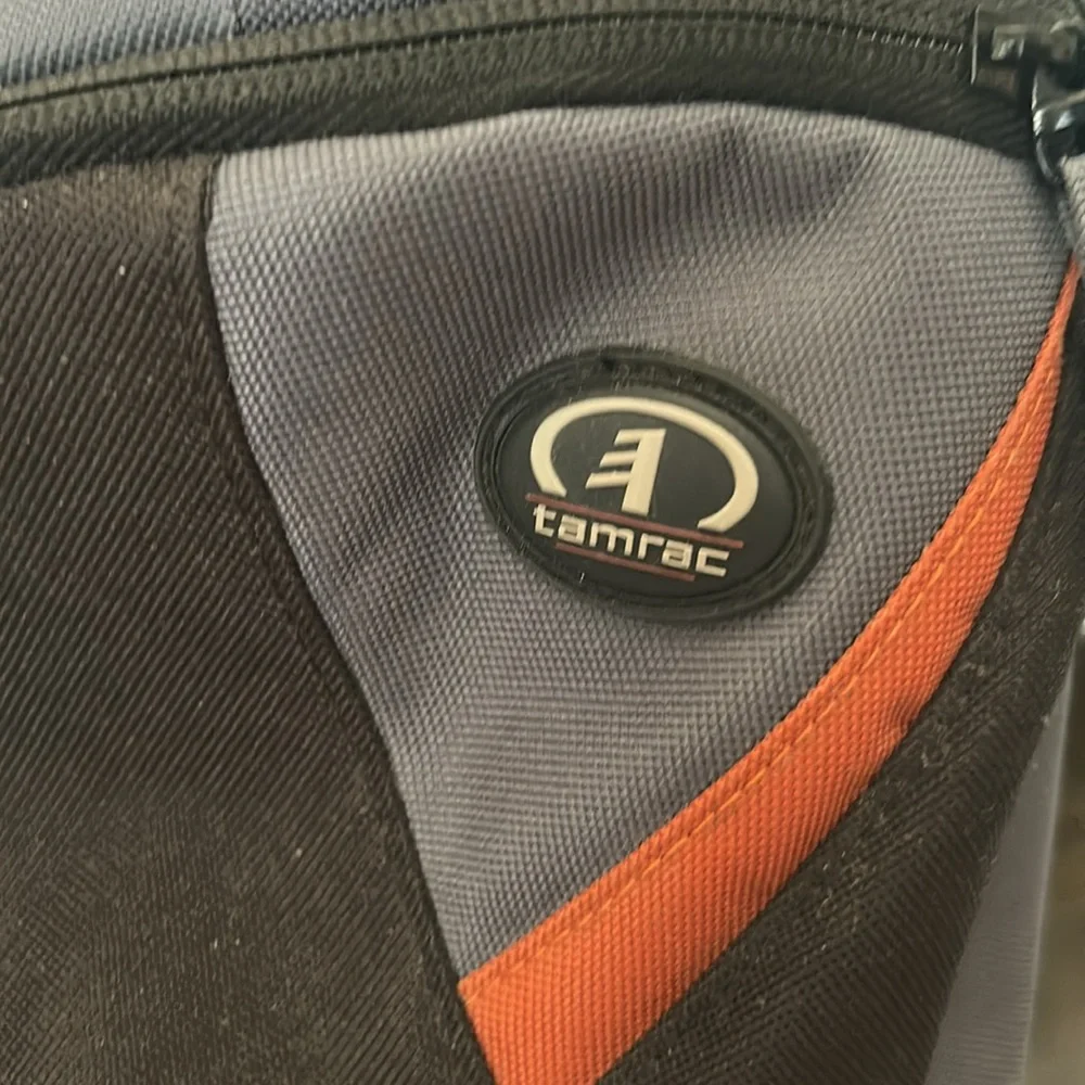 Tarmac Camera Shoulder Sling Bag Pockets Adjust Black Orange Grey 4276 Jazz 76